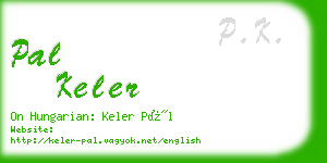 pal keler business card